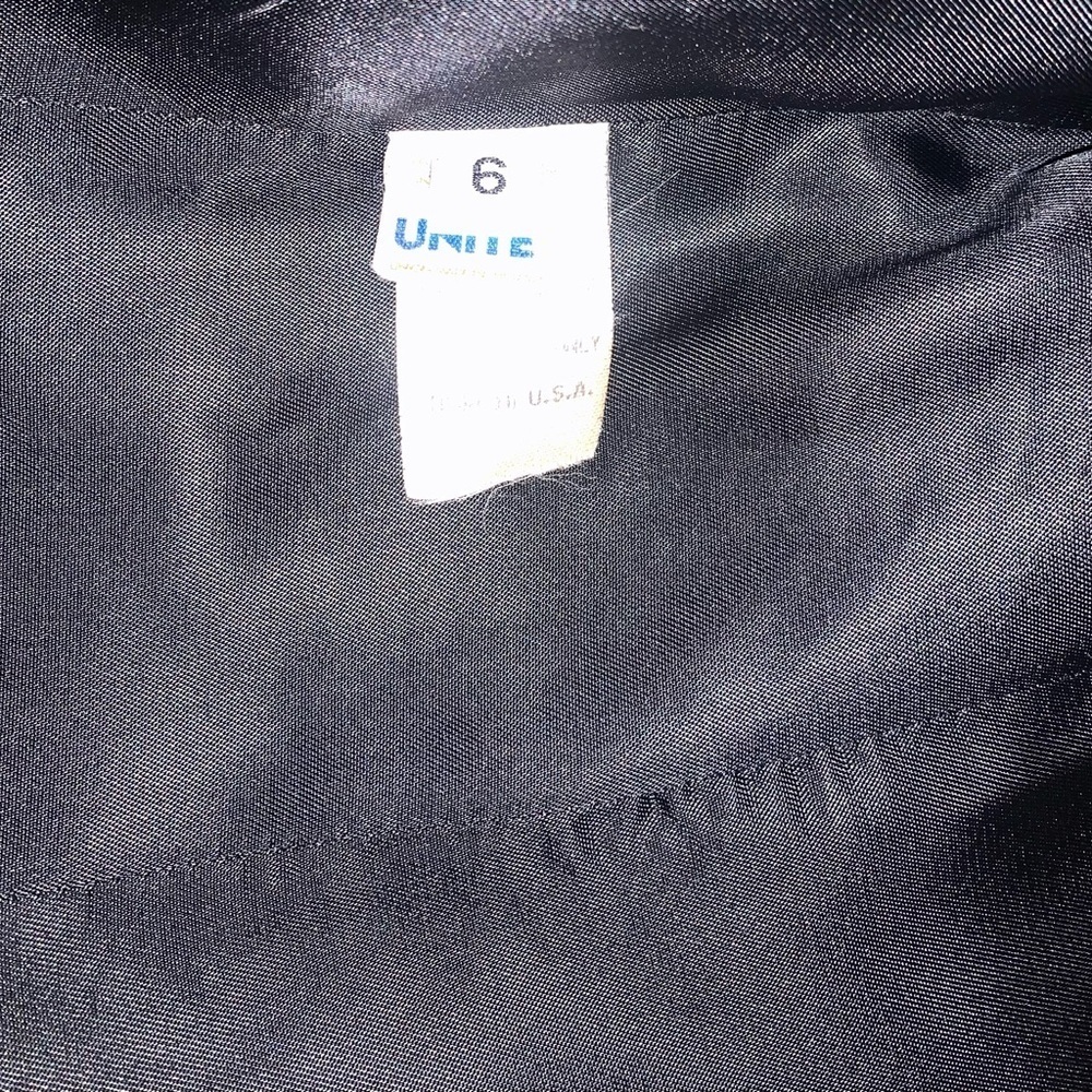 Vintage Black Merino Wool coat with brown faux fur Saks fifth Ave Women’s size 6 - Picture 13 of 14